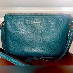 Dark teal Kate Spade crossbody purse